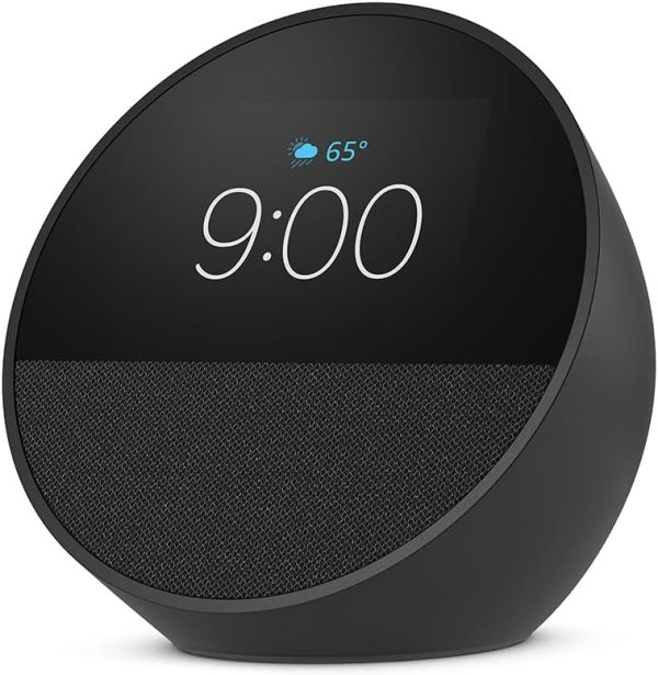 Amazon Echo Spot (modelo más reciente): ideal para mesitas de noche, oficinas y cocinas, incluye despertador inteligente con Alexa - Imagen 2